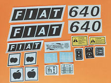 ADESIVI DECALCOMANIE FIAT 640 FRUTTETO PER TRATTORI AGRICOLI GOMMATI FIAT 640
