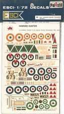 HAWKER HUNTER - GLOSTER METEOR 1/72 DECALS ESCI 86 - SIGILLATO
