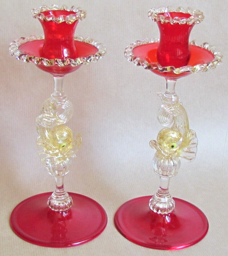 Coppia candelabri veneziani - coppia,