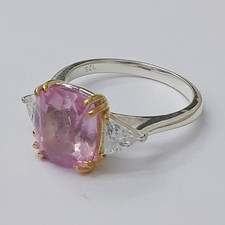 Anello vintage cuscino zaffiro - vintage,