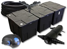 TTSet SunSun Filtro laghetto 90000l Chiarificatore 36W Pompa ECO 100W Tubo 25m
