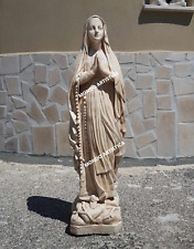 STATUA SCULTURA DELLA MADONNA DI LOURDES VERGINE MARIA PER ESTERNO GIARDINO H 80