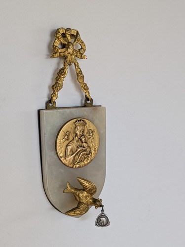 Bénitier médaille bronze - bénitier, /