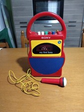 Vintage Sony 'My First Sony' TCM-4000 cassette recorder da Riparare No Play