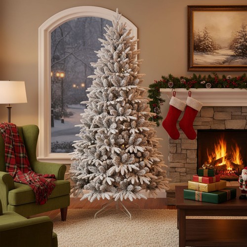 Albero natale innevato - di,