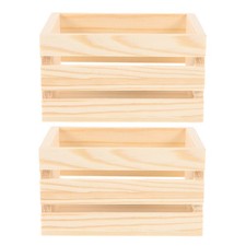  2 Pcs Casse Di Legno Per Lo