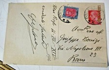 valori gemelli Cent. 20 ITALIA + ERITREA cartolina POSTA MILITARE N. 12 15.3.36