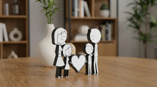 Family 3D: Padre, Madre Figlia