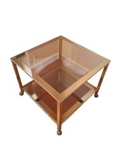 Tavolo Da Salotto In Ottone  E