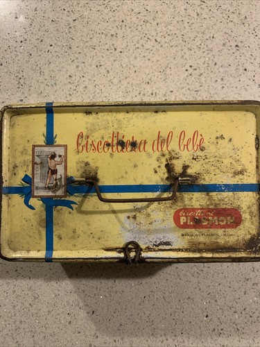 Vecchia scatola latta plasmon - vecchia,
