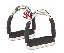 Sella inglese inox flessibile staffe ferro ginocchiere caviglia antidolorifico stress