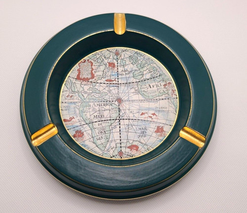 Posacenere vintage mappa - vintage,