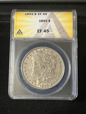 1893 p morgan silver dollar Xf