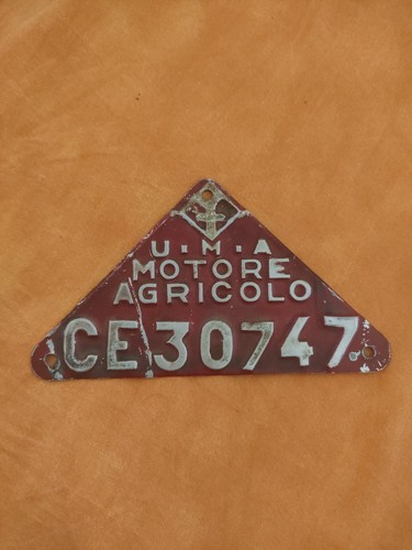 Targa per motore agricolo - per,