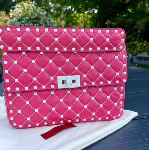 Borsa rockstud valentino rosa - rockstud,
