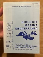 BIOLOGIA MARINA MEDITERRANEA - Vol. II - fasc. 1 - 1995 - Atti convegno SIBM 
