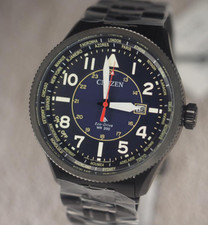 Orologio Citizen Promaster Land World Time BX1015-84L quadrante acciaio inox