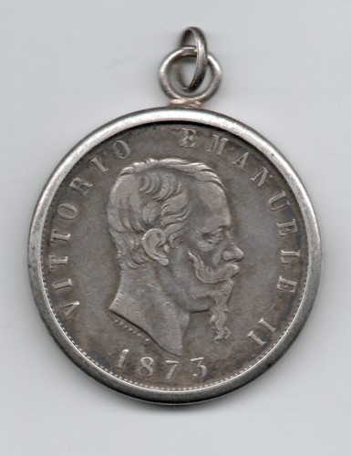 Monnaie pendentif italie 5 - ,