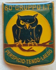 DISTINTIVO 80 GRUPPO IT CIVETTA AEREO AERONAUTICA AVIAZIONE AEROPORTO MILITARE 