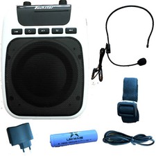 Amplificatore Megafono voce con microfono archetto radio FM USB guida turistica