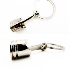 PORTACHIAVI Auto Vero Movimento PISTONE MOTORE Cromato in Metallo IDEA REGALO