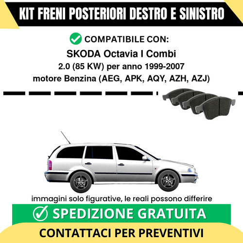 Pastiglie freno posteriori - pastiglie,