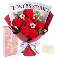 MAIBAOTA Rose Rosse Uncinetto
