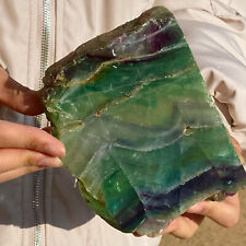 1,8 libbre naturale bellissimo fiocco di cristallo di fluorite arcobaleno esemplare di pietra originale