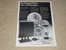 Pubblicità altoparlante Dahlquist DQ-10, 1979, 1 pagina, articolo, info