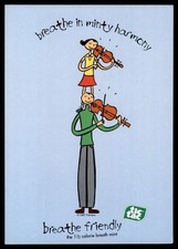Cartolina Gocard Breathe Minty Harmony Tic Tac 1997 posta aerea amichevole UNP
