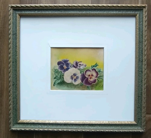Quadro dipinto fiori violette - dipinto,