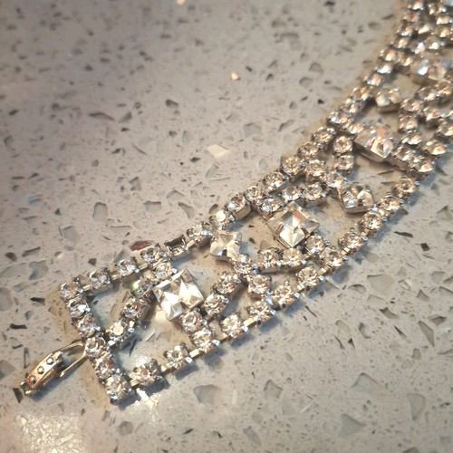 Bracciale vintage strass - , anni