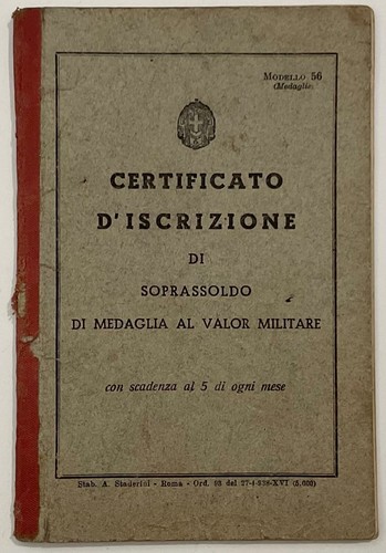Como tessera soprassoldo - tessera,