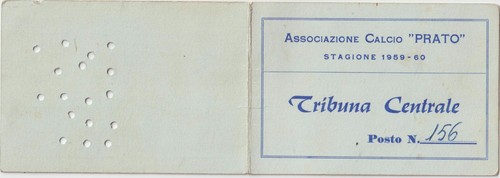 Italia 1959 prato - italia, tessera