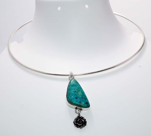 Collana girocollo argento - collana, in