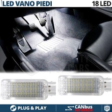 2 Luci LED Vano Piedi Per BMW Serie 3 E90 E91 E92 E93 Luci Interni Bianco CANbus
