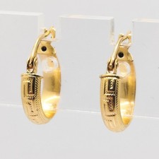 Orecchini oro 18 kt uomo/donna 18 carati 750/1000 gioiello unisex elegante