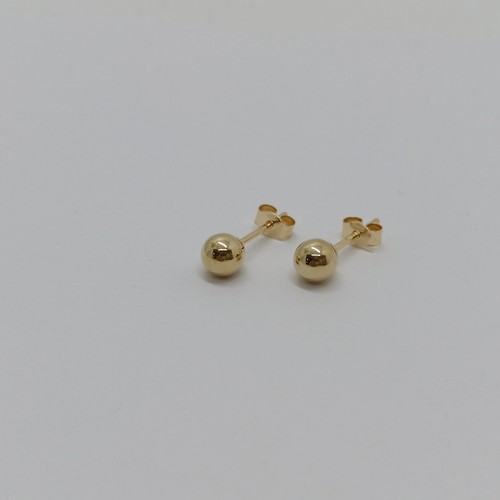 Orecchini bottone sfera - a,