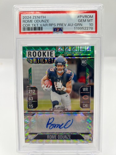 2024 panini zenith roma odunze - panini,