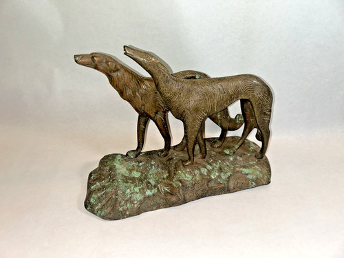 Statua saluki art decò - statua,