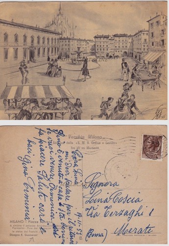 Milano vecchia fontana - p.,