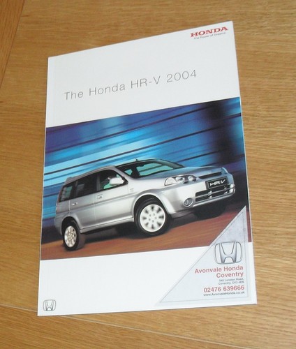 Brochure honda hrv - honda, hr-v