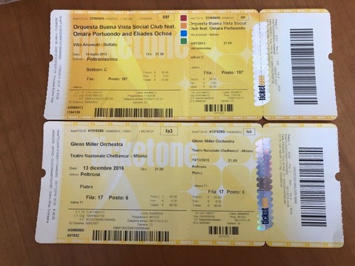Biglietti concerti usati per - biglietti,