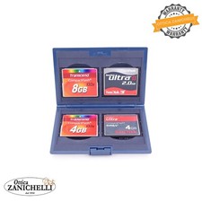 4 Compact Flash (Sandisk - Transcend) + Portaschede Hama Usato
