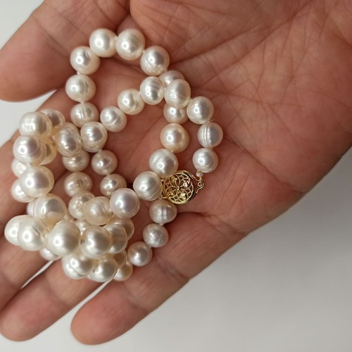 Collana perle bianche akoya - collana,