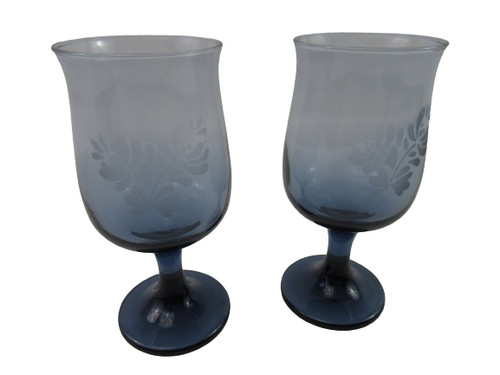 Set blu cristallo inciso - cristallo,