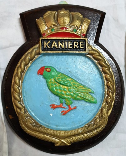 Hmnzs kaniere ship crest - hmnzs,