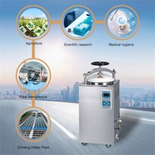 Sterilizzatore Autoclave 35L-100L Pressione Verticale Vapore Autoclave Automazione 33psi 105°C-134°C