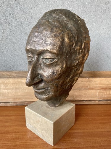 Scultura bronzo con base - con,
