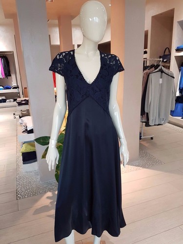 Abito blu satin marella - satin,